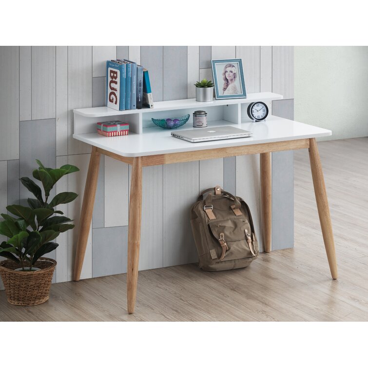 Simple desk with deals hutch